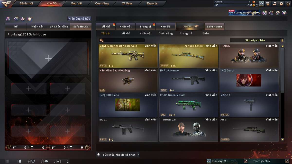 shop acc cf uy tin gia re